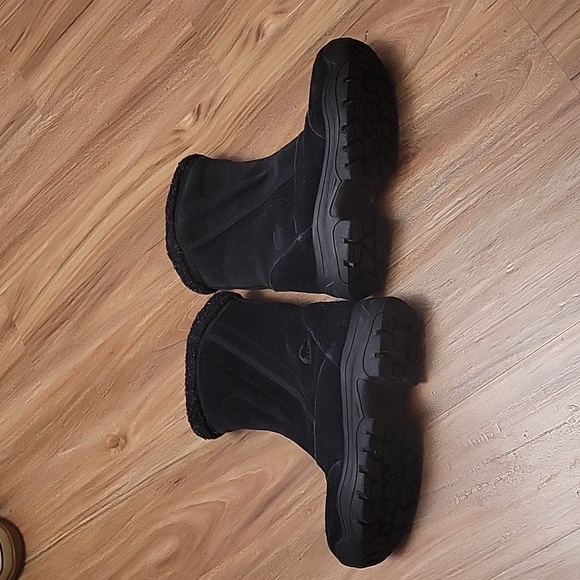 SOREL 'Water Fall' Black Suede Thinsulate Ultra Insulated Boots Women's Sz. 6 - Picture 8 of 13